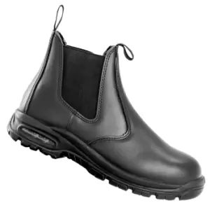 Image of WORK-GUARD by Result Unisex Adult Kane Leather Safety Dealer Boots (9 UK) (Black)