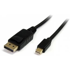 Image of Startech 1m Mini DisplayPort to DisplayPort Adapter Cable MM