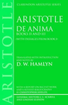 Image of De Anima by Aristotle Book