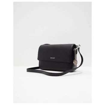 Image of DKNY Sutton Medium Flap Crossbody Bag - Navy