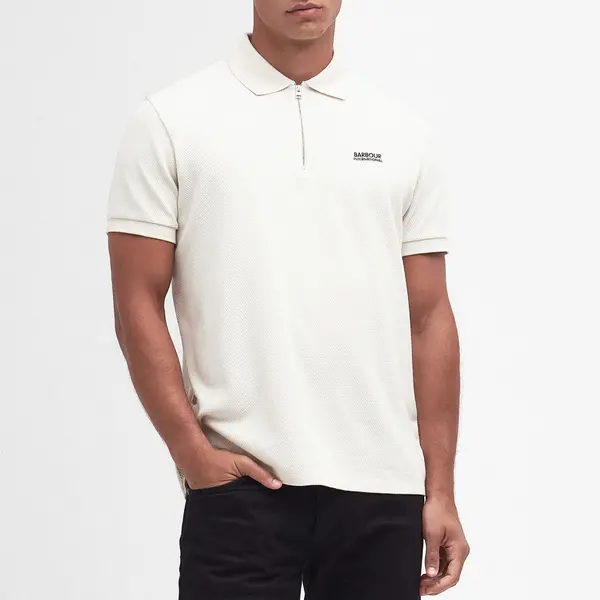 Barbour International Albury Texture Cotton Polo Shirt - S