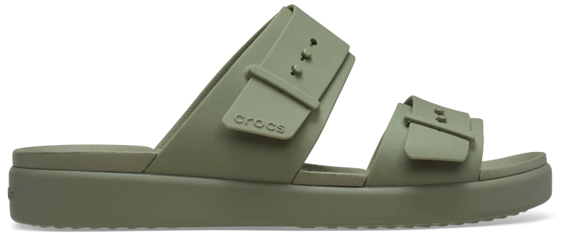 Image of Crocs Women Brooklyn Buckle Low Low Sandals Cargo 4