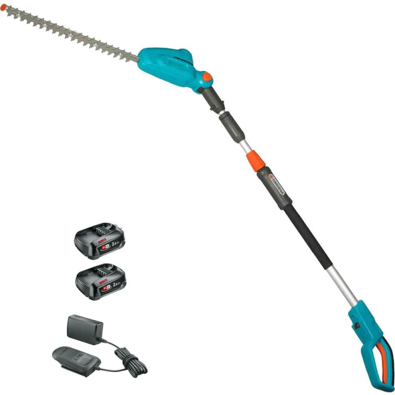 Image of Gardena THS 42 P4A 18v Cordless Telescopic Hedge Trimmer 420mm THS 42 14732-55 Batteries: 2 x 2ah Li-ion