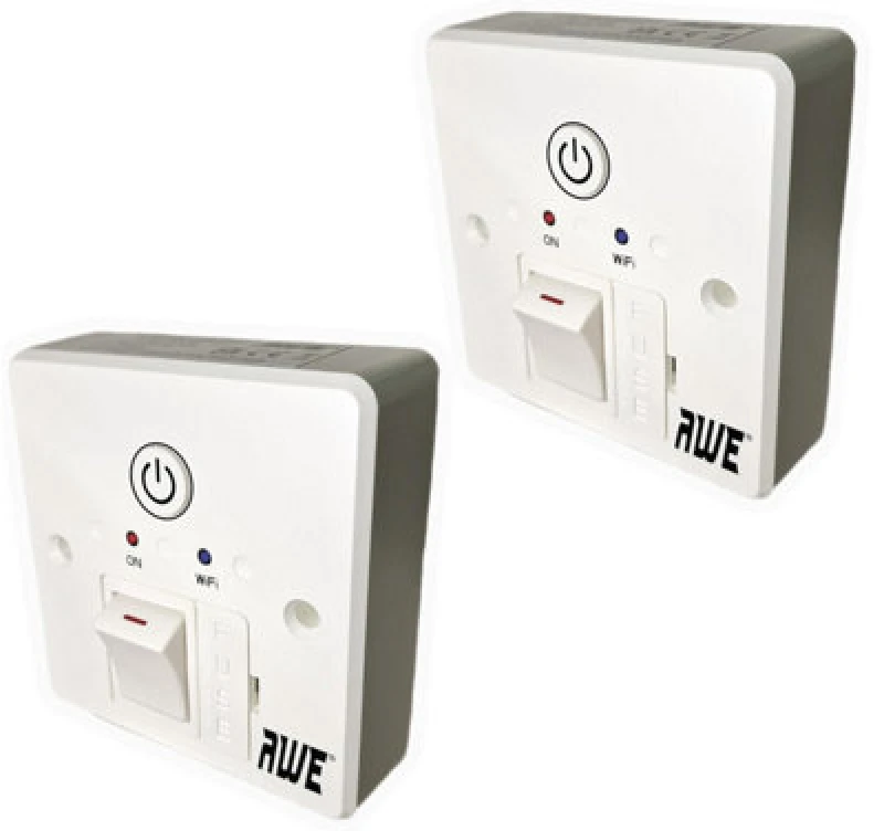 Image of Awe 2X 13A Smart WiFi Fused Timer Spur Electric Heating Immersers Towel Rails & Lighting 5Yr Warranty Alexa & Google Voice Control