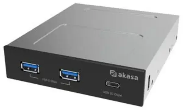 Image of Akasa USB 20Gbps Type-C Panel with Dual USB 5Gbps Type-A Ports