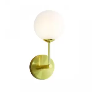 image of Gallery Interiors Polder Wall Light Brushed Gold