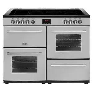 image of Belling 444444149 110cm Farmhouse 110E Range Cooker in Silver Ceramic