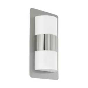 Eglo Cistierna - 2 Light Outdoor Flush Wall Light Stainless Steel IP44, E27