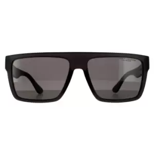 Rectangle Matte Grey Grey Polarized Sunglasses