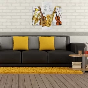 Image of 3MDF-032 Multicolor Decorative MDF Painting (3 Pieces)