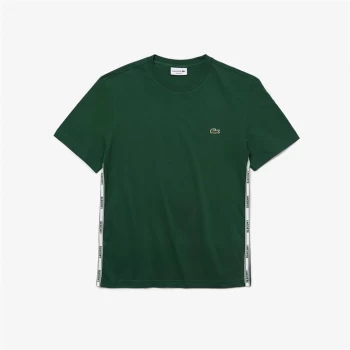 image of Lacoste Tape Sleeve T Shirt - Green