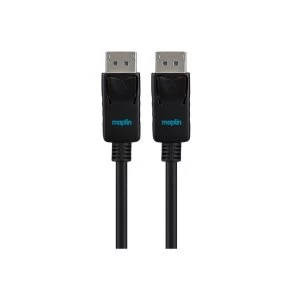 image of Maplin Premium DisplayPort to Display Port Cable 1.5m 4K Compatible