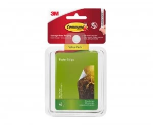 image of Command Adhesive Poster Strips Pack of 48