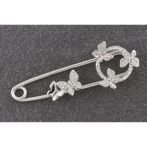 Image of Butterfly Cluster Scarf Pin Brooch