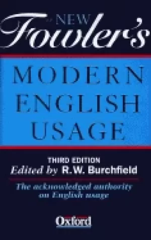 Image of new fowlers modern english usage