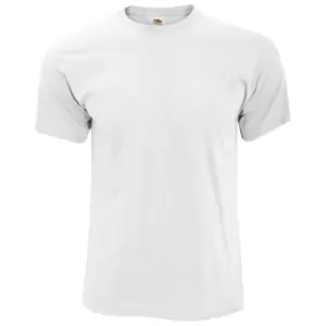 image of Fruit Of The Loom Mens Screen Stars Original Full Cut Short Sleeve T-Shirt (4XL) (White)