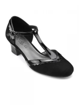 Image of Hotter Vivienne Hotter T Bar Formal Shoe Jet