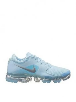 Image of Nike Air Vapormax Junior Trainer Blue Silver Size 4