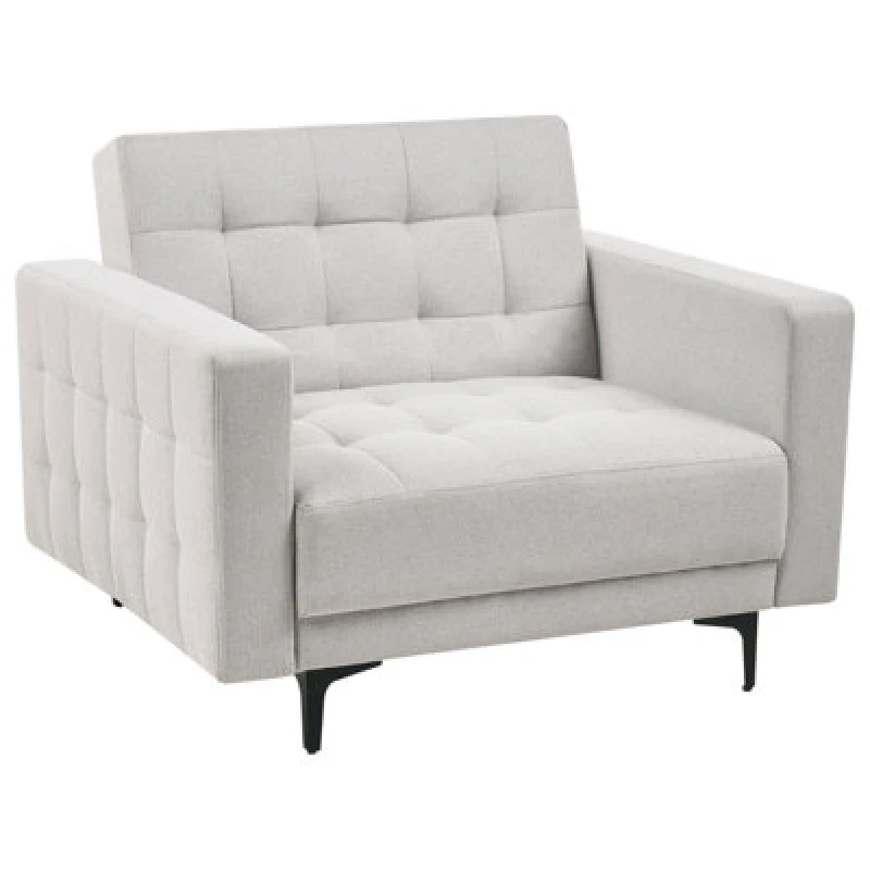 Image of Beliani Armchair Aberdeen Fabric Light Grey