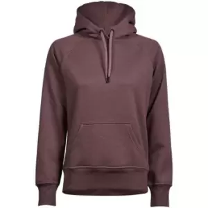 image of Tee Jays Womens/Ladies Raglan Hooded Sweatshirt (M) (Grape)