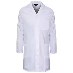 Image of Lab Coat Polycotton with 3 Pockets Size Large White