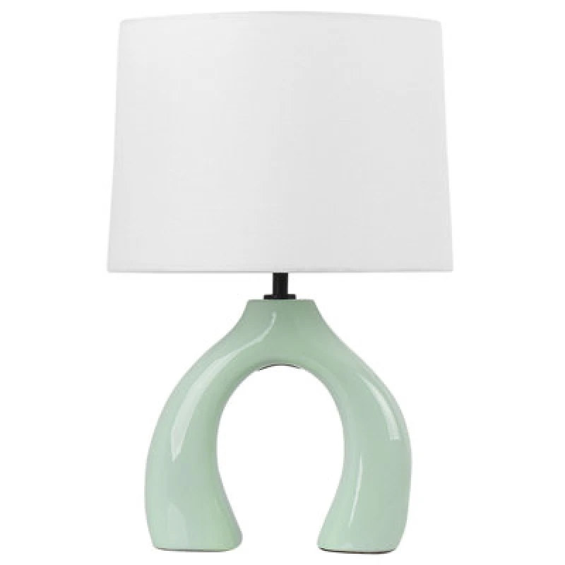 Image of Beliani Table Lamp Abbie Ceramic Light Green