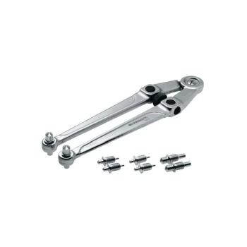 image of Facom - Adjustable Pin Spanner, Vanadium Steel, 245MM Length, 20-100MM Jaw Capacit