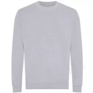 Image of Awdis Unisex Adult Organic Sweatshirt (S) (Heather Grey)