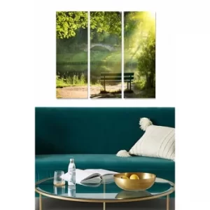 Image of MDF1006701 Multicolor Decorative MDF Painting (3 Pieces)