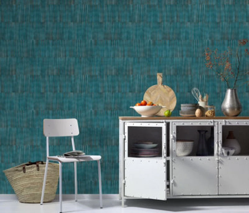 Image of Erismann Sophisticated Modern Geometric In Blue Paste The Wall Vinyl Wallpaper