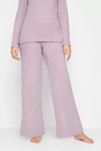 Image of Tall Ribbed Wide Leg Knitted Leggings