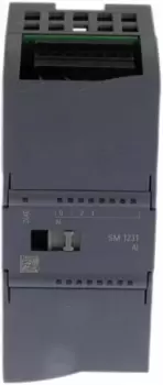 image of Siemens - PLC I/O Module for use with SIMATIC S7-1200, 100 x 45 x 75 mm, Analogue, IB IL AO 4/8/U/BP-XC-PAC, 24 V dc,