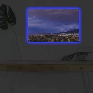 Image of 4570DHDACT-169 Multicolor Decorative LED Lighted Canvas Painting
