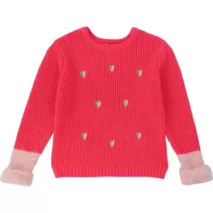 Image of Billieblush Girls Pink knitted pullover - Pink