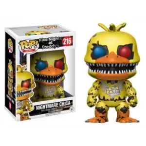 image of Five Nights at Freddy's Nightmare Chica Pop! Vinyl Figure