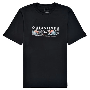 Image of Quiksilver DISTANT SHORES boys's Childrens T shirt in Black - Sizes 8 years,10 years,12 years,14 years