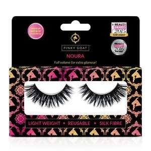 image of Pinky Goat False Lashes - Silk Fibre Noura