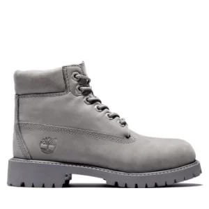 image of Timberland Premium 6" Boot For Junior In Grey Light Grey Kids, Size 5