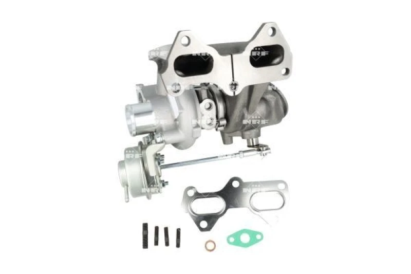 Image of NRF 90010166 Turbocharger with gaskets/seals, with exhaust manifold Charger,charging system (2234)