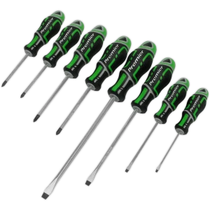 Image of Sealey 8 Piece HripMax Mixed Hi Vis Screwdriver Set
