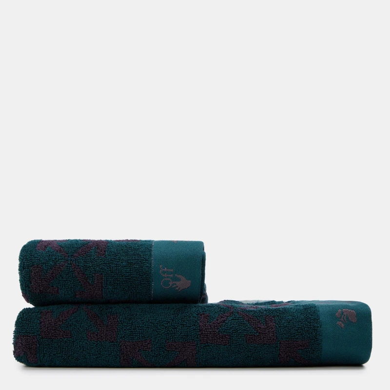 Image of Off White Towels Aubergine unisex Bath Towel