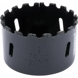 image of Draper Expert Tungsten Carbide Grit Hole Saw 76mm