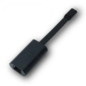 Image of DELL 470-ABND cable interface/gender adapter Gigabit Ethernet USB Type-C Black
