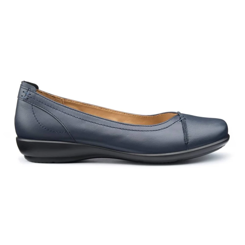 Image of Hotter Extra Wide 'Robyn II' Ballet Pumps Navy