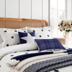 Image of Helena Springfield Star Kingsize Duvet Cover Set, Navy