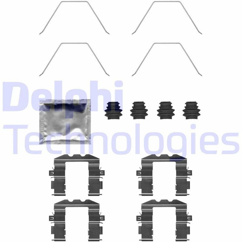 Image of DELPHI Brake pad fitting kit DELPHI LX0705