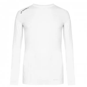 Image of Sondico Base Core Long Sleeve Base Layer Mens - White
