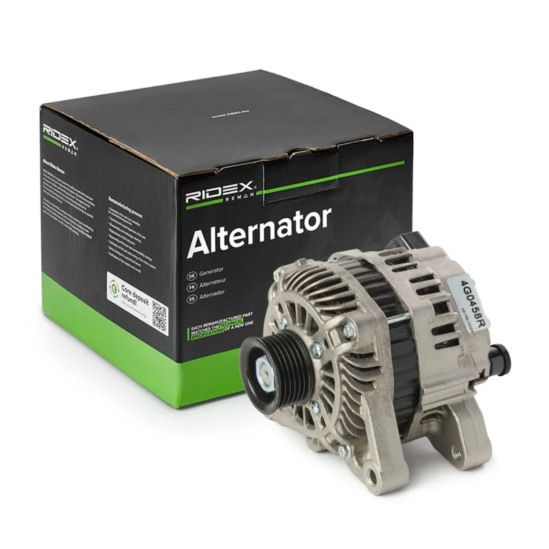 Image of RIDEX REMAN 4G0458R Generator Alternator Charging Current: 80A, Voltage: 14V Alternator (4)