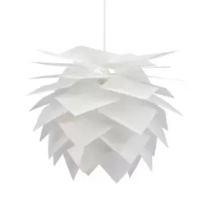 image of Pineapple Medium Pendant Ceiling Light White 45cm