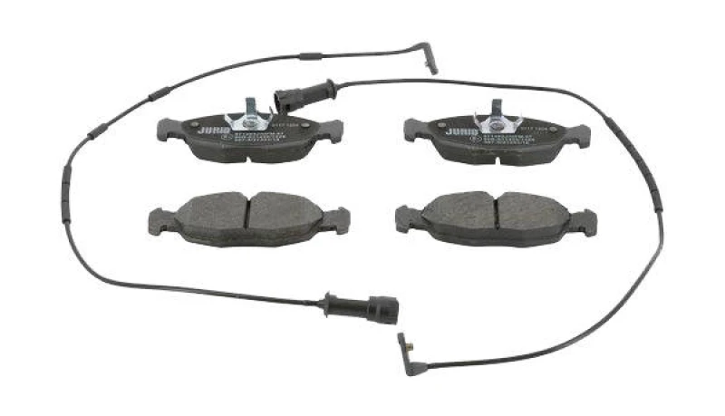 Image of JURID 571492J Brake pad set incl. wear warning contact, without accessories, with piston clip Brake Pad Set,disc brake (402)